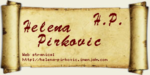 Helena Pirković vizit kartica